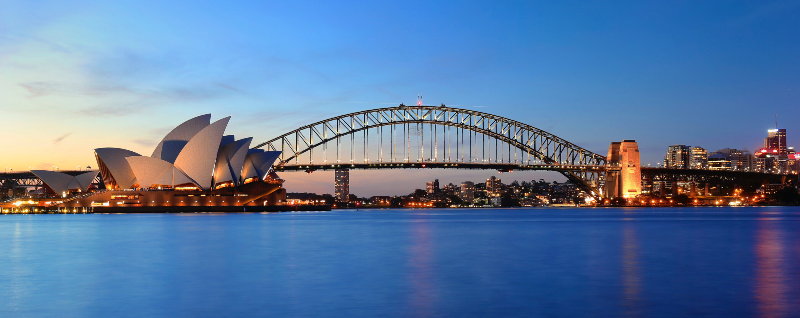 Opera of Sydney at sunset